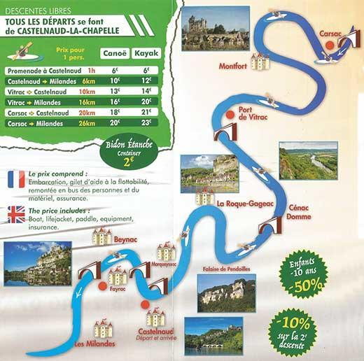 Terre D'Histoire - Baignade - Canoe - Piste Cyclable A 100 M Castelnaud La Chapelle Bagian luar foto
